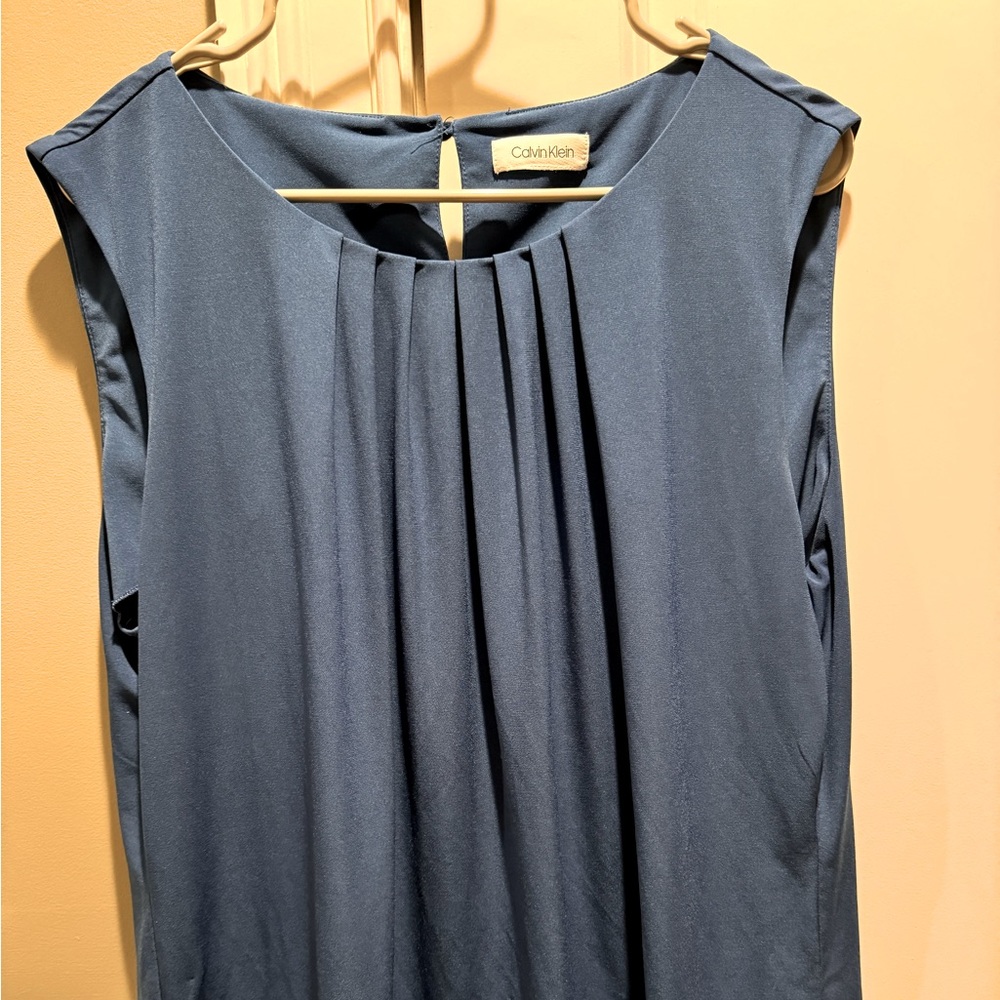 Calvin Klein Women's Pleated-Neck Top, 1X